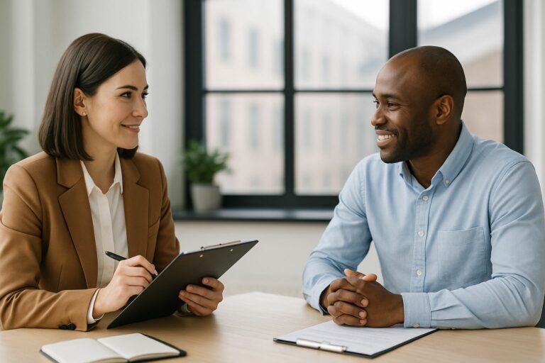 Voordat je start in een nieuwe baan hebben we altijd een persoonlijk gesprek